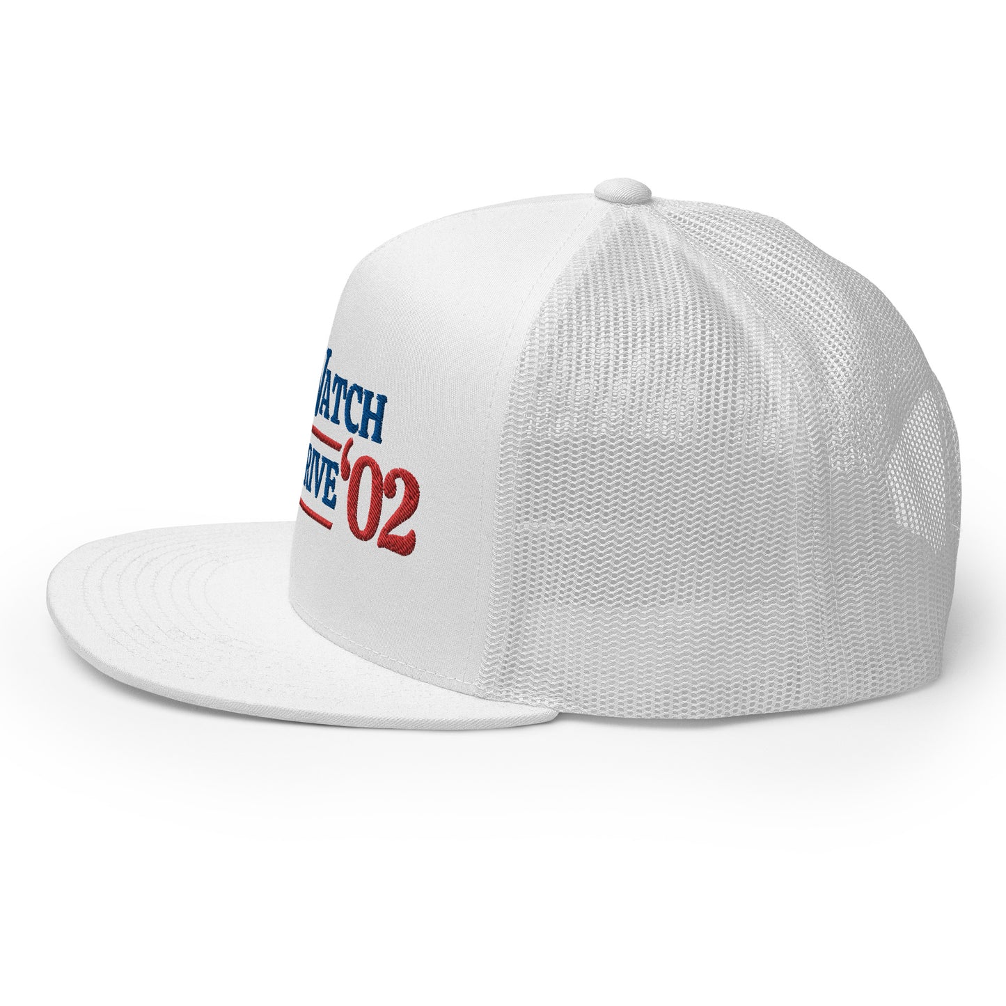 Now Watch This Drive - White Trucker Cap